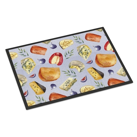 Carolines Treasures Assortment of Cheeses Indoor or Outdoor Mat, 24 x 36 in. BB5198JMAT